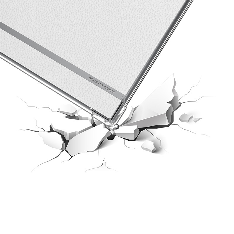 Boox Go 10.3-hoz készült védőtok négy sarkú légzsákkal, átlátszó TPU burkolat