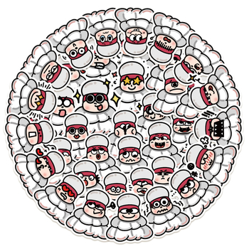 40 τεμ. αυτοκόλλητα μπάτμιντον με χιουμοριστικές εκφράσεις, αδιάβροχα, εκτύπωση, για θήκες κινητών, σακίδια και διακόσμηση γραφείου