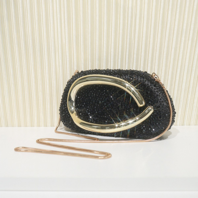 Nova večernja torbica s kristalima – clutch torbica, torba preko ramena, lagani luksuz