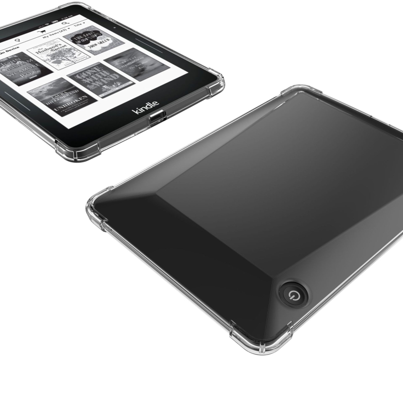 TPU védőtok Kindle Voyage-hoz, anti-drop légzsákkal, tolltartó rekesszel, magas átlátszósággal