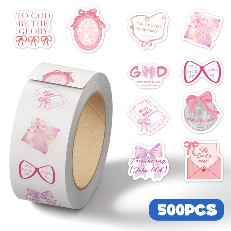 Αυτοκόλλητα ρολό με στίχους αγίων γραφών – Shi Le JJT234, INS-style, Εκτύπωση