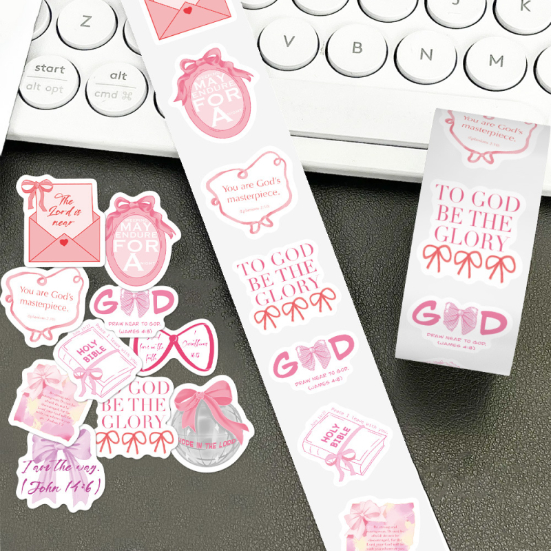 Αυτοκόλλητα ρολό με στίχους αγίων γραφών – Shi Le JJT234, INS-style, Εκτύπωση