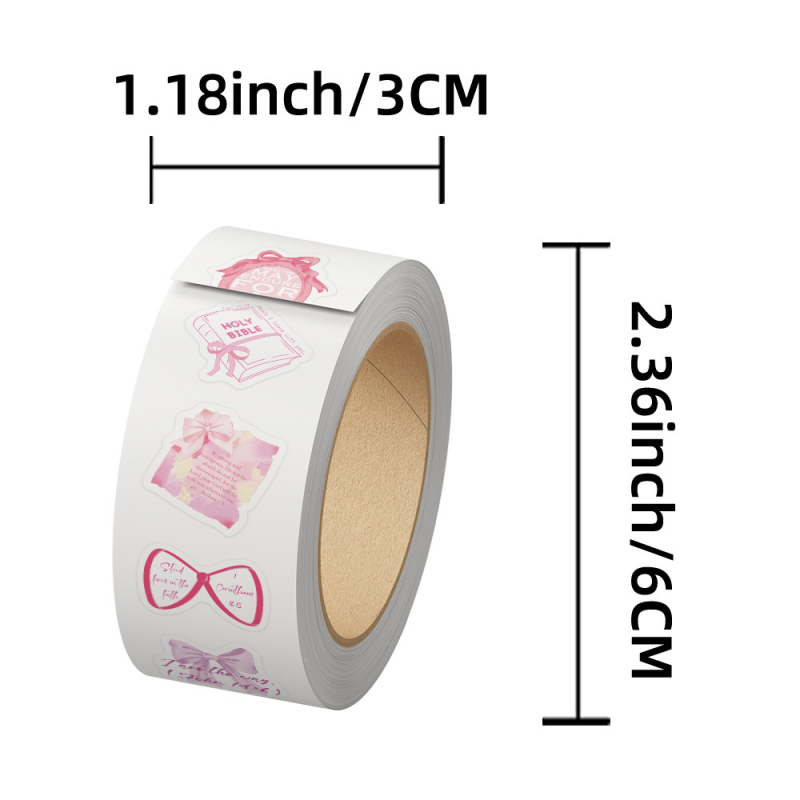 Αυτοκόλλητα ρολό με στίχους αγίων γραφών – Shi Le JJT234, INS-style, Εκτύπωση