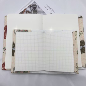 Textil könyvborító – kézzel készített a Qiu Ling-től, védőborító jegyzetfüzethez
