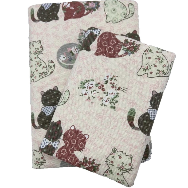 Textil könyvborító – kézzel készített a Qiu Ling-től, védőborító jegyzetfüzethez