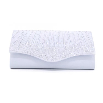 Henglida poliester večernja clutch s kapicom, vodoravni kvadratni oblik, flip stil