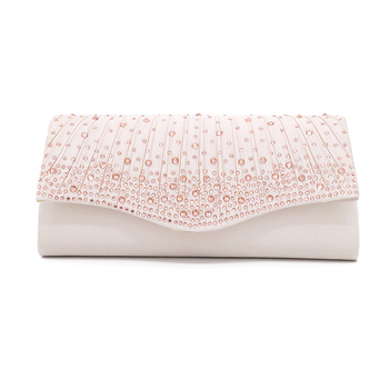Henglida poliester večernja clutch s kapicom, vodoravni kvadratni oblik, flip stil