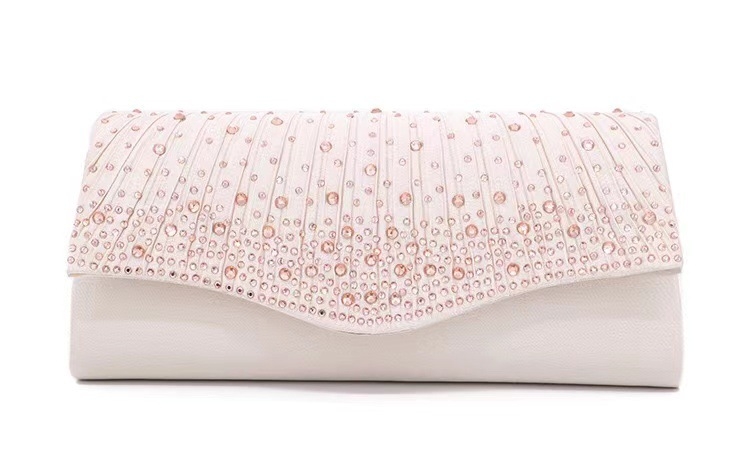 Henglida poliester večernja clutch s kapicom, vodoravni kvadratni oblik, flip stil