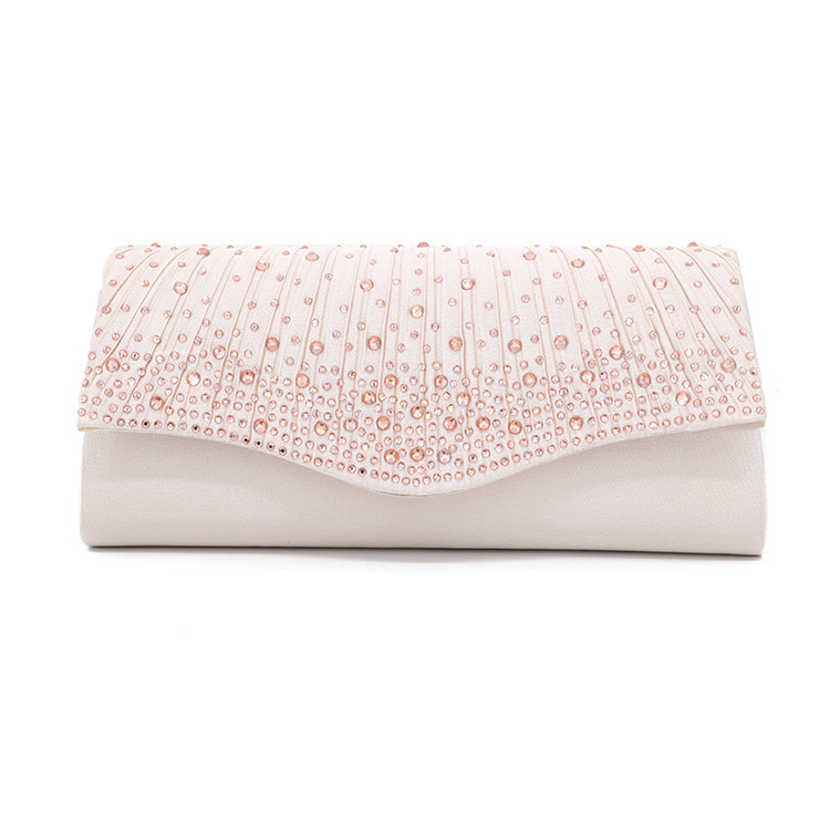 Henglida poliester večernja clutch s kapicom, vodoravni kvadratni oblik, flip stil