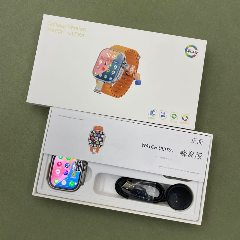 Умен часовник с управление чрез докосване и отпечатък, чип w527 (NFC, Android съвместимост, 14000mAh батерия)