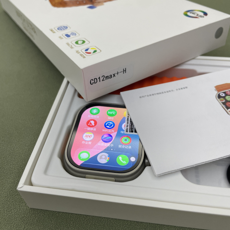 Умен часовник с управление чрез докосване и отпечатък, чип w527 (NFC, Android съвместимост, 14000mAh батерия)