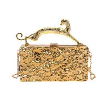 Geantă acrilică, formă orizontal pătrată, închidere cu șnur, buzunare interioare pentru telefon și ID