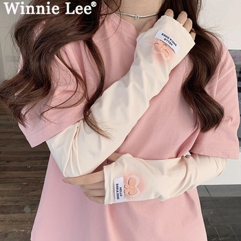 Ice Silk UV ръкави с панделка – дамски летни ръкави за езда, ултратънка UV защита, повече от 96% съдържание на основния плат, полиестерни влакна, произход Jinhua, лято 2025