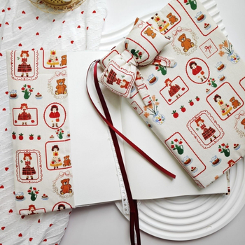 Textil füzetborító, kézzel készült, állítható, védő – Qiu ling