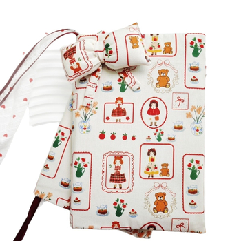 Textil füzetborító, kézzel készült, állítható, védő – Qiu ling