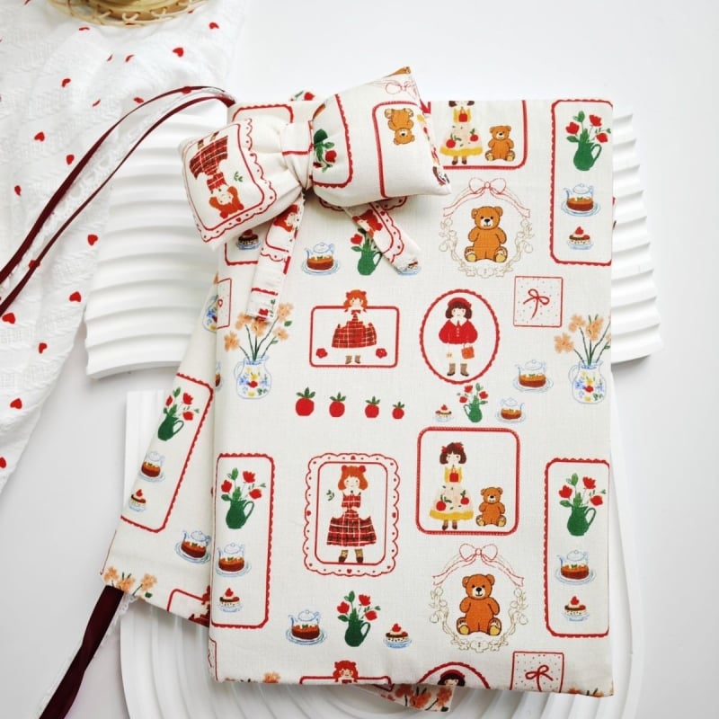 Textil füzetborító, kézzel készült, állítható, védő – Qiu ling