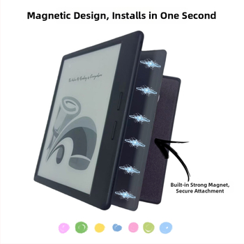 iReader Ocean 5 Pro védőtok mágneses összecsukható állvánnyal; műbőr; logó nyomtatás elérhető; testreszabás; kiadási év 2025