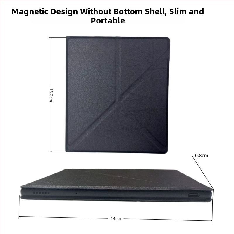 Ochranný obal pre iReader Ocean 5 Pro s magnetickým sklápacím stojanom; imitácia kože; tlač loga k dispozícii; vlastné dizajny; uvedenie na trh 2025