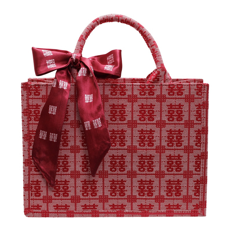 Vjenčana tote torba, gradski stil, platno, horizontalni kvadratni oblik, zatvarač, poliester podstava