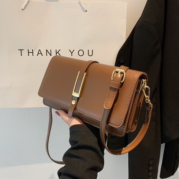 2060.bag Ženska crossbody kvadratna torba, PU materijal, street trend stil, vodoravni kvadratni oblik, magnetska kopča, podstava od sintetičke kože