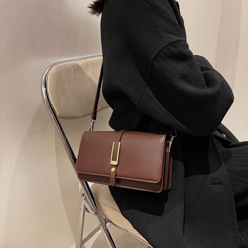 2060.bag Ženska crossbody kvadratna torba, PU materijal, street trend stil, vodoravni kvadratni oblik, magnetska kopča, podstava od sintetičke kože