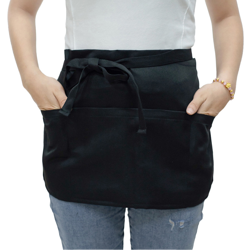 Șorț fără mâneci, poliester, rezistent la murdărie, stil modern minimalist, broderie/imprimare a logo-ului