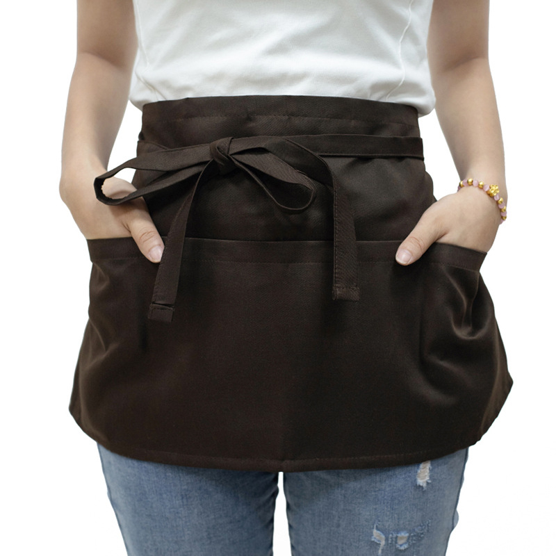 Șorț fără mâneci, poliester, rezistent la murdărie, stil modern minimalist, broderie/imprimare a logo-ului