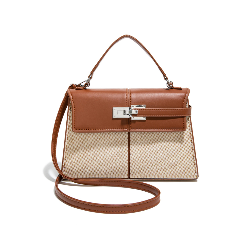 Ženska crossbody torba kvadratnog oblika, PU koža, zatvarač, unutarnji džepovi za telefon i dokumente, urbani stil