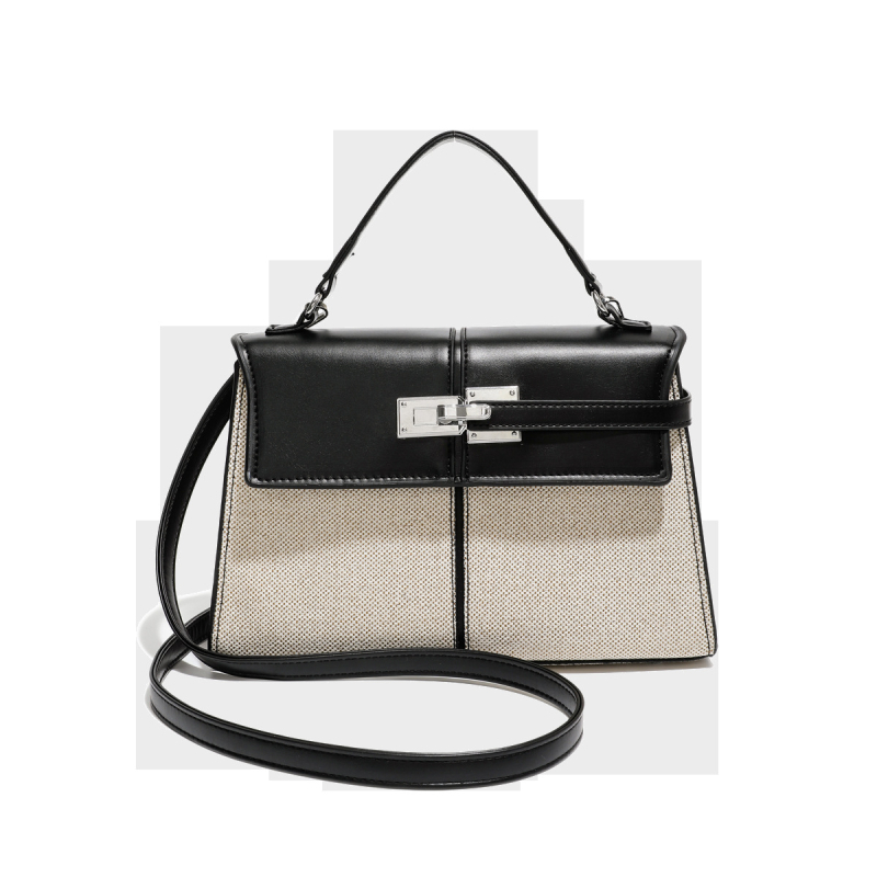 Ženska crossbody torba kvadratnog oblika, PU koža, zatvarač, unutarnji džepovi za telefon i dokumente, urbani stil