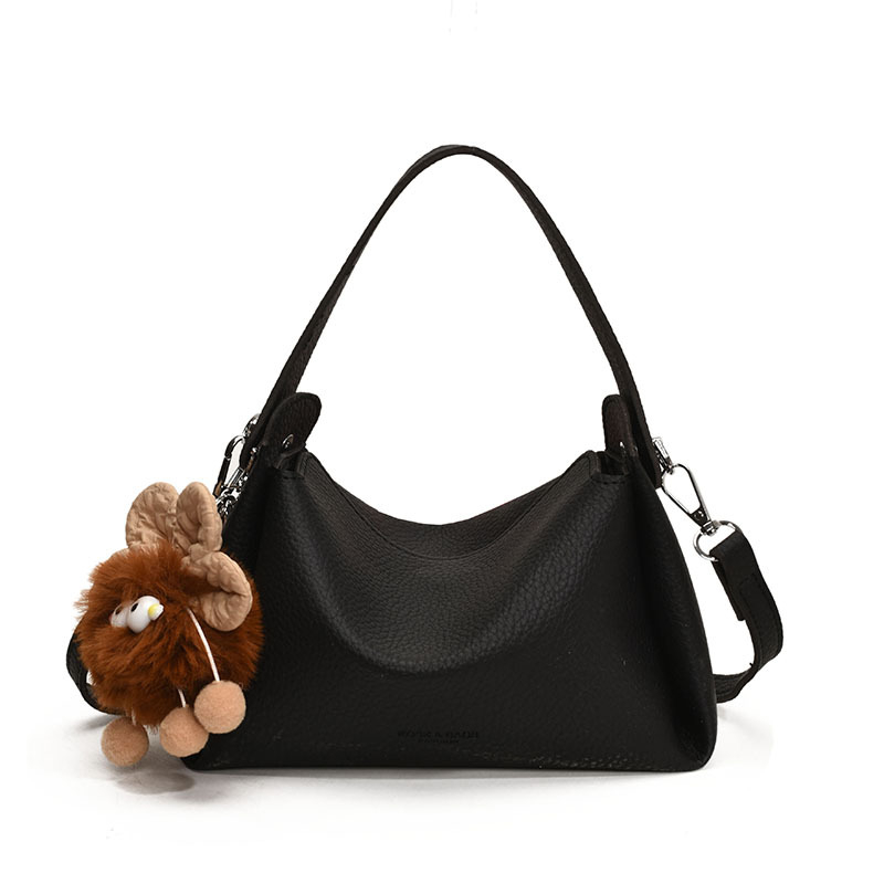 Ženska Pillow bag torba, gradski minimalizam, PU materijal, horizontalni kvadratni oblik, zatvarač na zip, poliester podstava