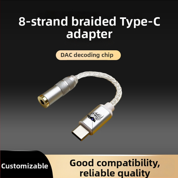 USB-C DAC за слушалки с усилвател CS46L41 — адаптер кабел за мобилни телефони и аудио устройства