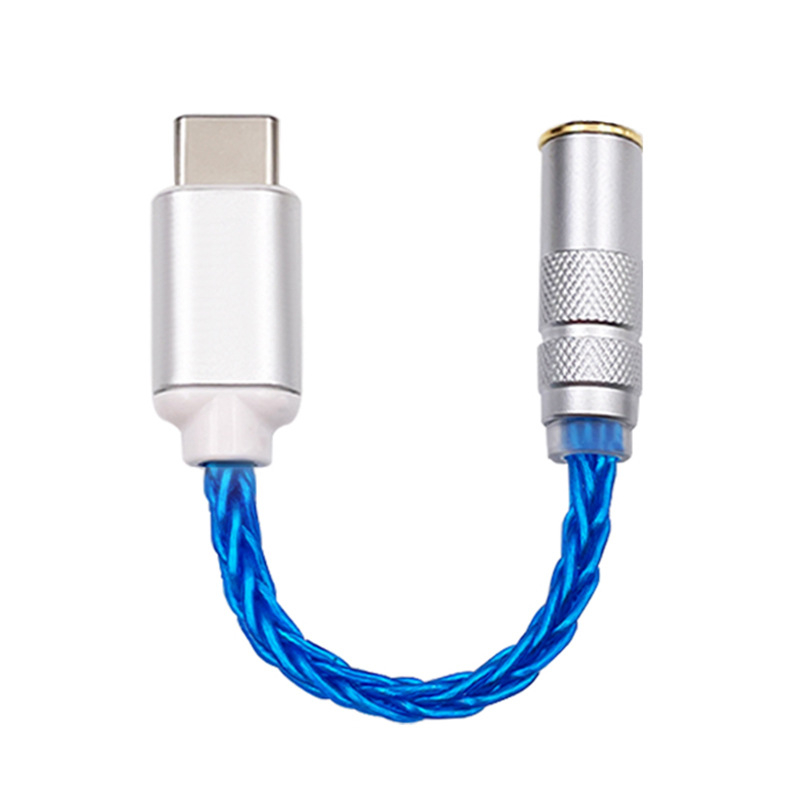 USB-C DAC за слушалки с усилвател CS46L41 — адаптер кабел за мобилни телефони и аудио устройства