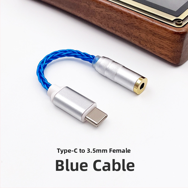 USB-C DAC за слушалки с усилвател CS46L41 — адаптер кабел за мобилни телефони и аудио устройства