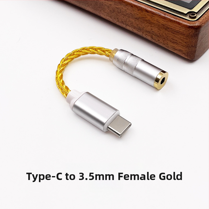 USB-C DAC за слушалки с усилвател CS46L41 — адаптер кабел за мобилни телефони и аудио устройства