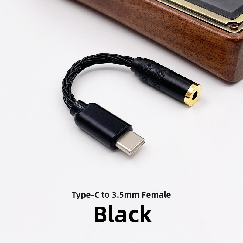 USB-C DAC за слушалки с усилвател CS46L41 — адаптер кабел за мобилни телефони и аудио устройства