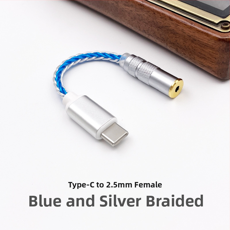 USB-C DAC за слушалки с усилвател CS46L41 — адаптер кабел за мобилни телефони и аудио устройства