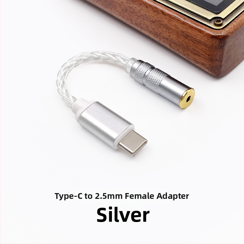 USB-C DAC за слушалки с усилвател CS46L41 — адаптер кабел за мобилни телефони и аудио устройства