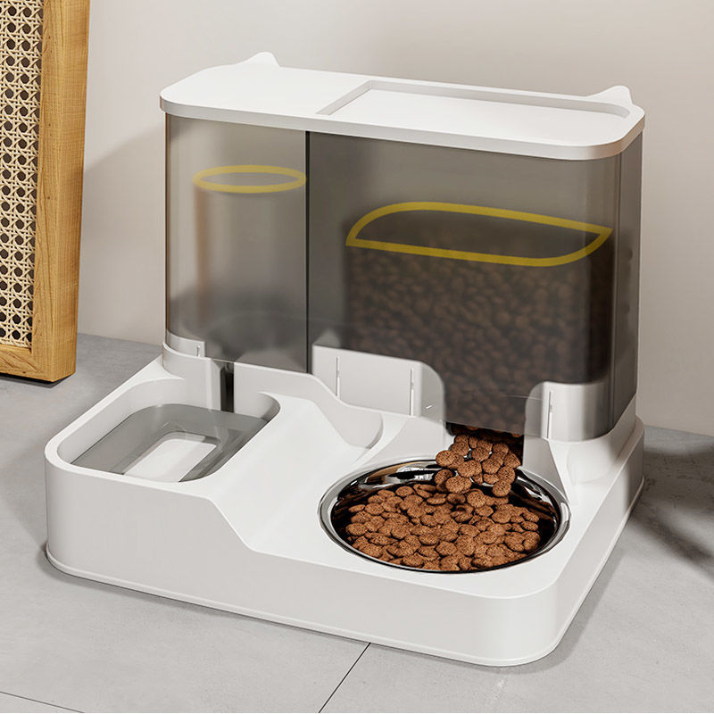 Αυτόματο μπολάκι γάτας – ταΐσμα και πόσιμο, όλα σε ένα, εξοπλισμός κατοικίδιων, Kuating, μεγάλη χωρητικότητα