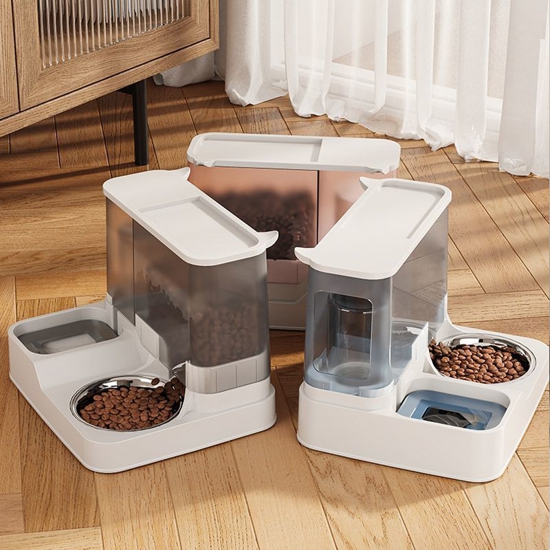 Αυτόματο μπολάκι γάτας – ταΐσμα και πόσιμο, όλα σε ένα, εξοπλισμός κατοικίδιων, Kuating, μεγάλη χωρητικότητα