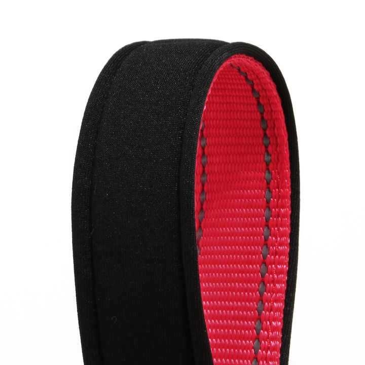 Каишка за големи кучета, антишокова, светлоотразителна, плетена за дресура, за нощни разходки, нейлонова