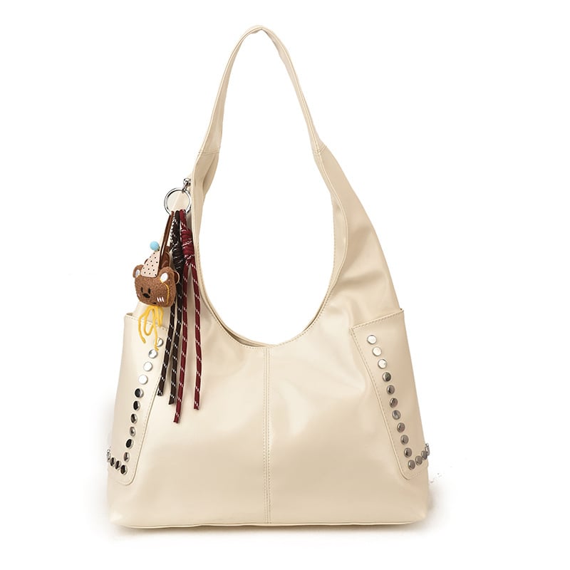 Дамска PU Tote чанта Ruizilanni - хоризонтална квадратна форма, цип за затваряне, подплата полиестер-памук, материал PU, есен 2025 издание