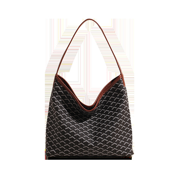 PU crossbody torba, gradski minimalistički stil, oblik bucket, zatvarač, unutarnji džepovi za telefon i dokumente, poliester podstava.