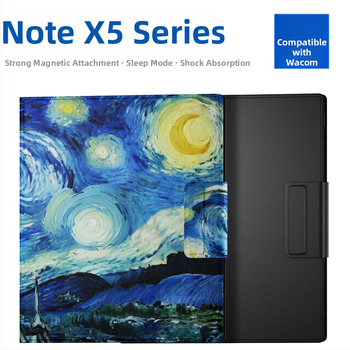 Wenshi X5 védőtok, műbőr, hajtogatott fedél, minimalist stílus, súly 0.2