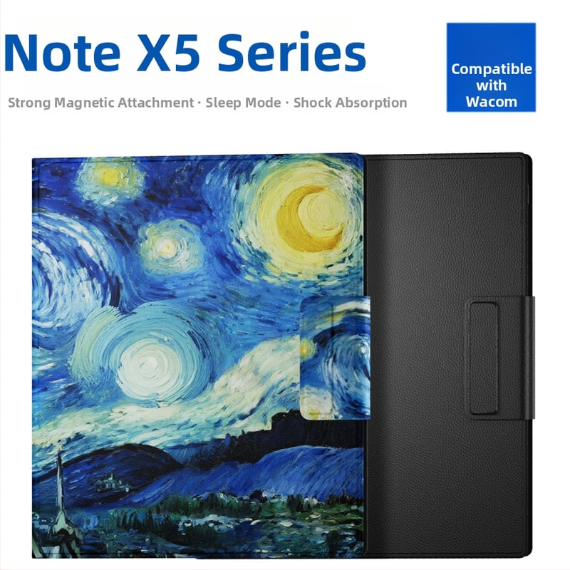 Wenshi X5 védőtok, műbőr, hajtogatott fedél, minimalist stílus, súly 0.2