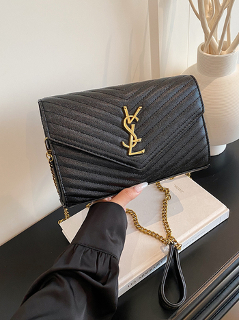 Crossbody torba od PU kože, horizontalnog kvadratnog oblika, zatvarač, s više unutarnjih džepova (džep sa zatvaračem, džep za telefon, laminirani džep sa zatvaračem, džep za prijenosno računalo)