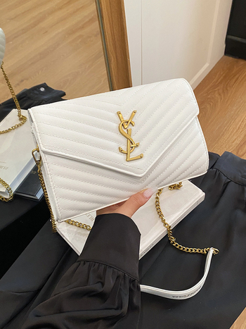 Crossbody torba od PU kože, horizontalnog kvadratnog oblika, zatvarač, s više unutarnjih džepova (džep sa zatvaračem, džep za telefon, laminirani džep sa zatvaračem, džep za prijenosno računalo)