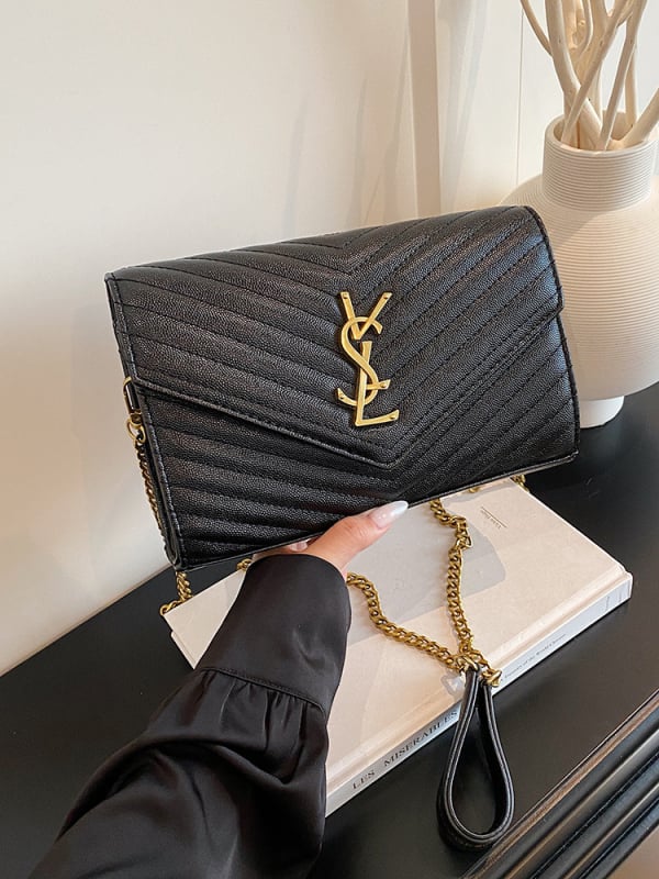 Crossbody torba od PU kože, horizontalnog kvadratnog oblika, zatvarač, s više unutarnjih džepova (džep sa zatvaračem, džep za telefon, laminirani džep sa zatvaračem, džep za prijenosno računalo)