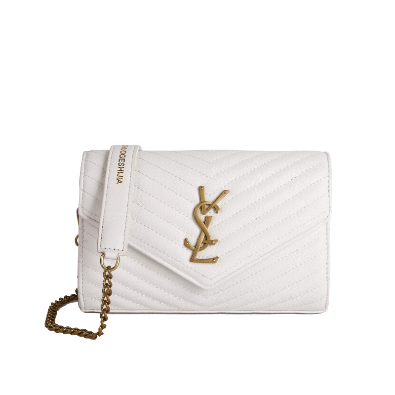 Crossbody torba od PU kože, horizontalnog kvadratnog oblika, zatvarač, s više unutarnjih džepova (džep sa zatvaračem, džep za telefon, laminirani džep sa zatvaračem, džep za prijenosno računalo)