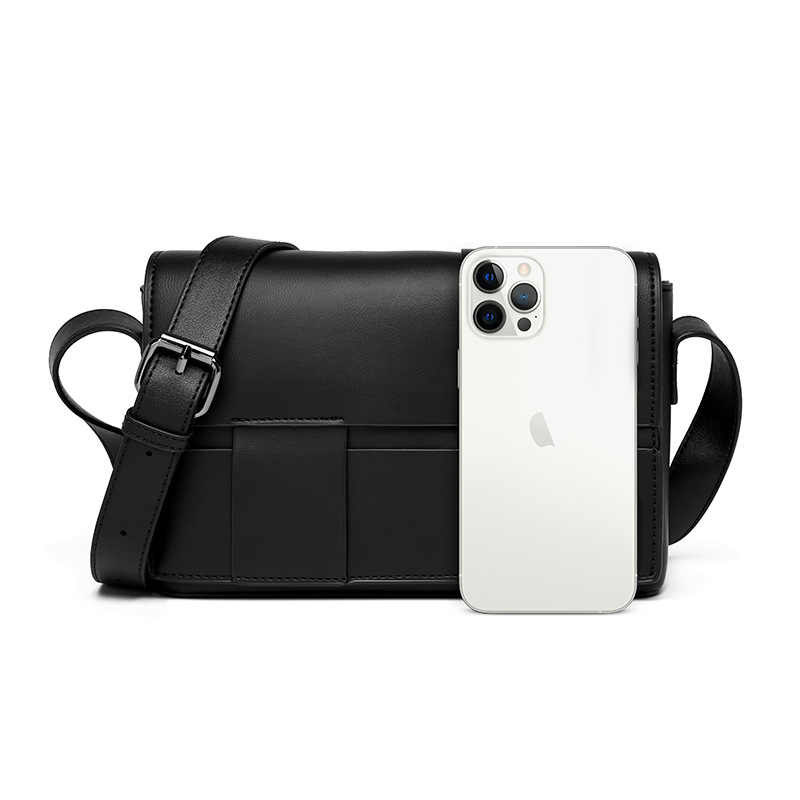 Ženska box torba od PU kože s Lychee teksturom, horizontalni kvadratni oblik, otvaranje na poklopac, unutarnji džepovi: zip, džep za mobitel i ID, poliester podstava, urban minimalist stil, jedna naramenica