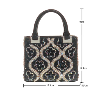 Ženska crossbody torba, horizontalni kvadratni oblik, poliester, zaključavanje, džep za telefon i dokumente, gradska jednostavnost